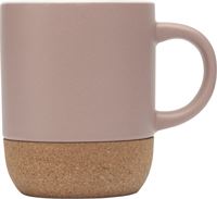 TAZZA IN CERAMICA CON DETTAGLIO IN SUGHERO